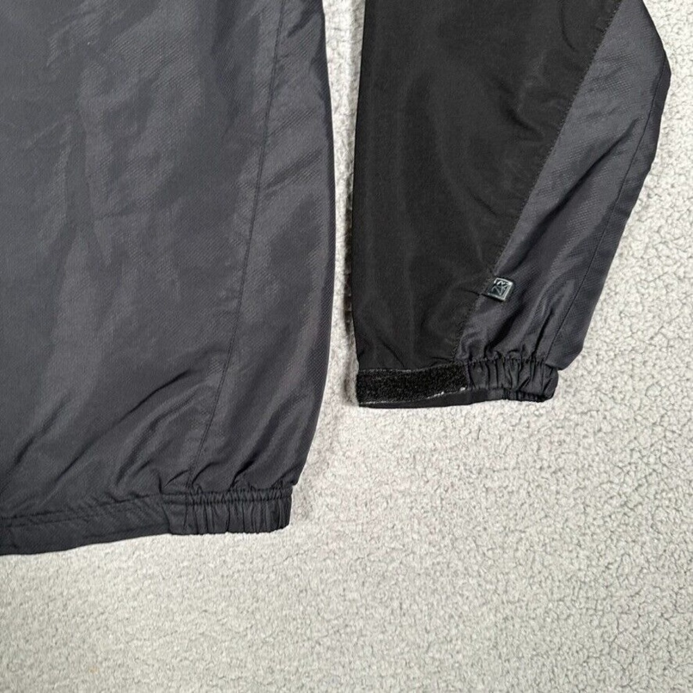 Zero Restriction Windbreaker Mens XL Black Tour Series 1/4 Zip Golf Pockets Logo - Picture 4 of 13